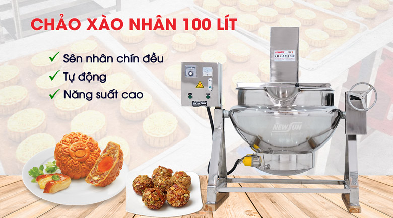 máy sên nhân đậu xanh khả năng gia nhiệt